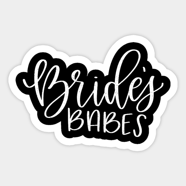 Brides Babes Bachelorette Party Gifts Bride Tribe Sticker by truefriend